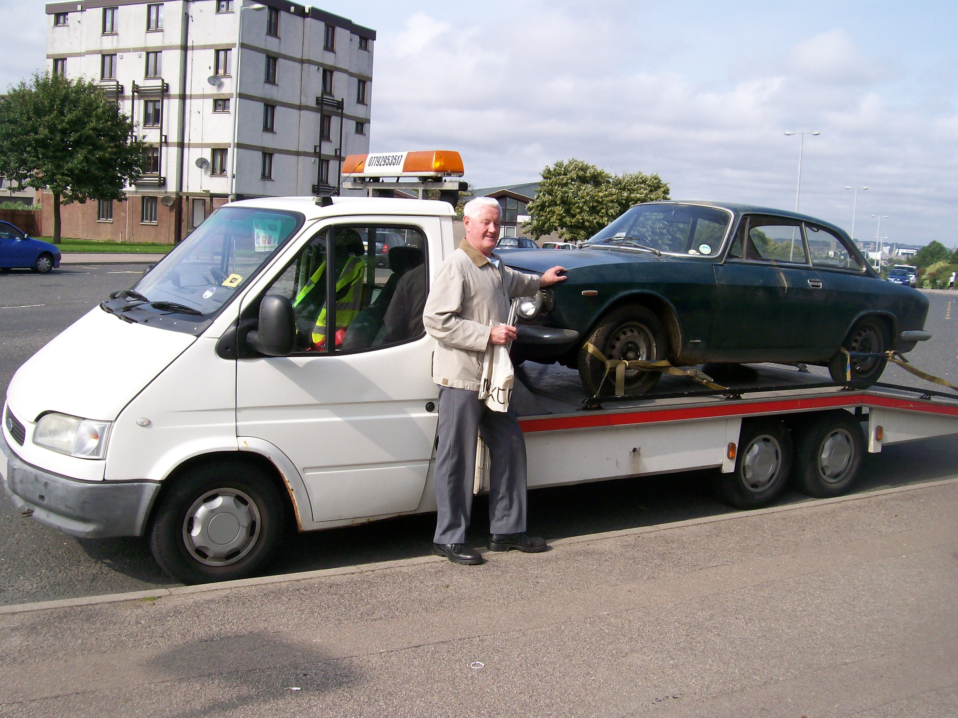 1964 Alfa Romeo, Guila, Sprint GT on the Autoflit Transporter